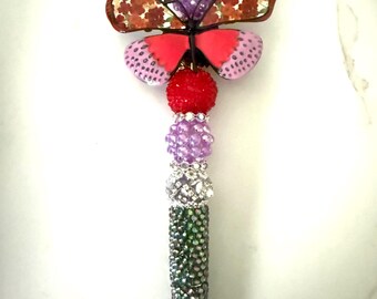 Adorable Butterfly Beaded Pen