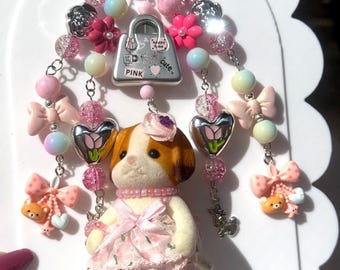 Adorable Handmade Chunky Sylvanian Keychain.