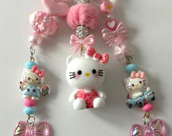 Beautiful Handmade Hello Kitty Keychain