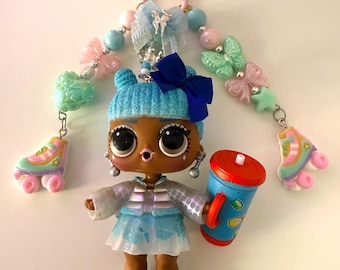 Llavero de muñeca Loll delicado hecho a mano