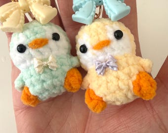 Handknitted Baby Bird Keychain