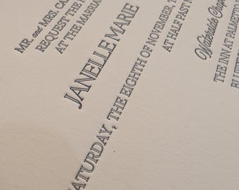 Old Money Vibes | Luxury Letterpress Invitations | Custom Wedding Stationery