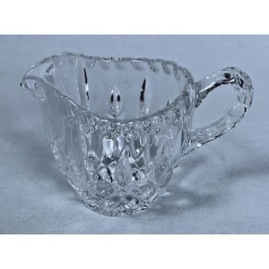 Vintage Gorham Crystal 3&quot; Creamer Pitcher King Edward Style