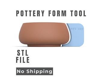 Pottery Form Tool -  Wheel Throwing Profile - Digital STL