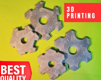 Pottery Foot and Rim Shape Tool 3d Printed - Oval and Corner Set