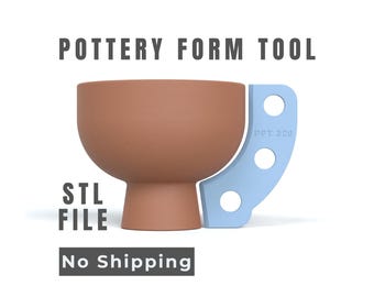 Keramik Vase Form Werkzeug - Rad Wurfprofil - Digital STL