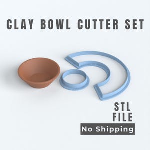 Clay Bowl Cutter Set - Digital Download | Pottery Slab Building Tool