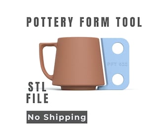 Pottery Form Tool -  Wheel Throwing Profile - Digital STL