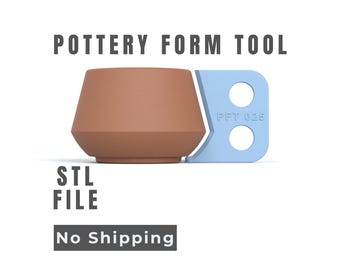 Pottery Vase Form Tool -  Wheel Throwing Profile - Digital STL