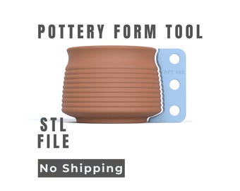 Pottery Vase Form Tool -  Wheel Throwing Profile - Digital STL