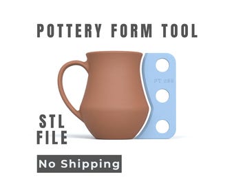 Keramik Becher Form Werkzeug - Rad Wurfprofil - Digital STL