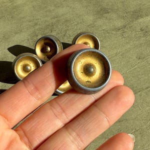 Vintage Bronze Drawer Knobs | Brutalist Modern Hardware