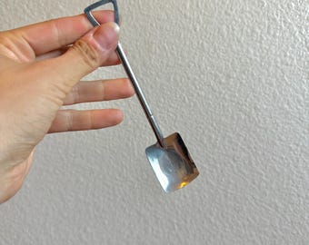 Mini Terrarium Shovel | Small Indoor Plant Tools & Accessories | Silver Planting Scoop