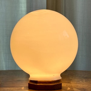 White Opal Glass Globe Replacement | Mid Century Modern Round Lamp Shade | Milk Glass Light Cover