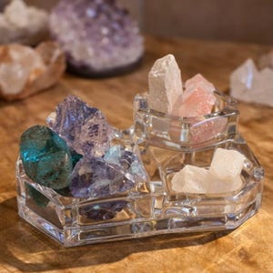 Rock, Gem & Crystal Display | Gem Mount and Mineral Holding Mount | Multi•Function Display Piece