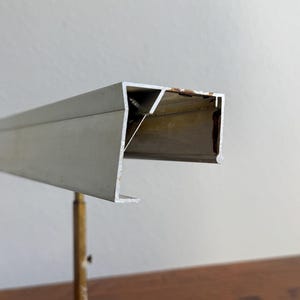 Vintage 1960s Brass Art Light, Lacquered Rose Gold Plug-in Wall Lamp image 16