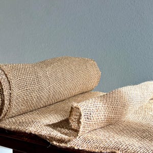 Natural Burlap Table Runners | Rustic Jute Linen Texture, Farmhouse Decor