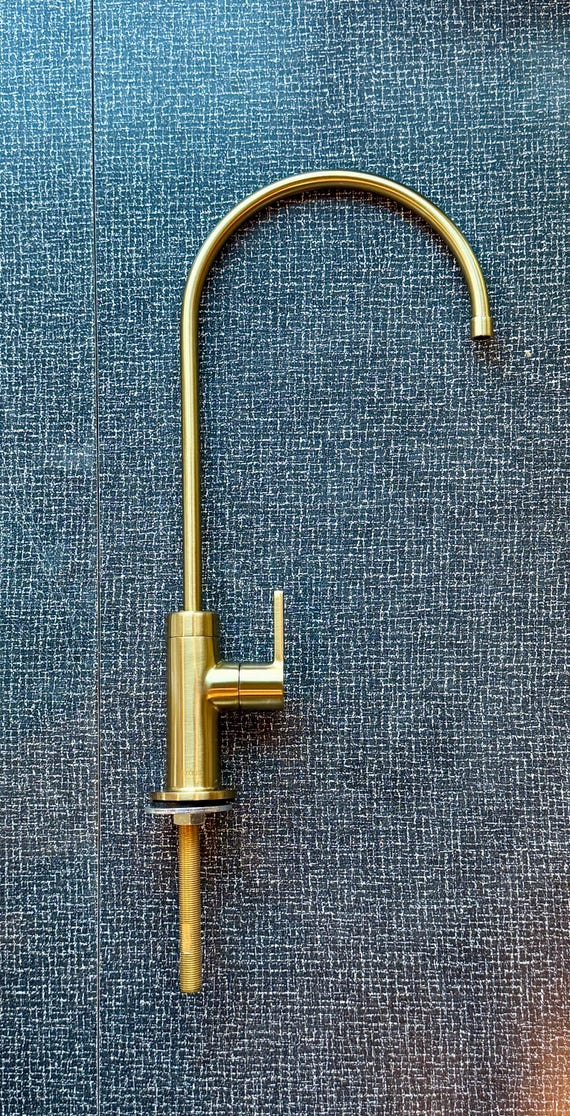 Gold Water Faucet | Kraus Brushed Brass Beverage Faucet | Under Sink Water Dispenser Tap