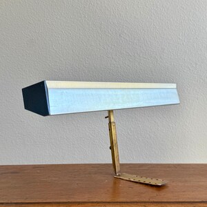 Vintage 1960s Brass Art Light, Lacquered Rose Gold Plug-in Wall Lamp image 19
