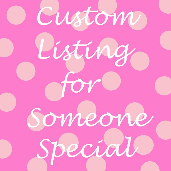 custom listing for Jamie