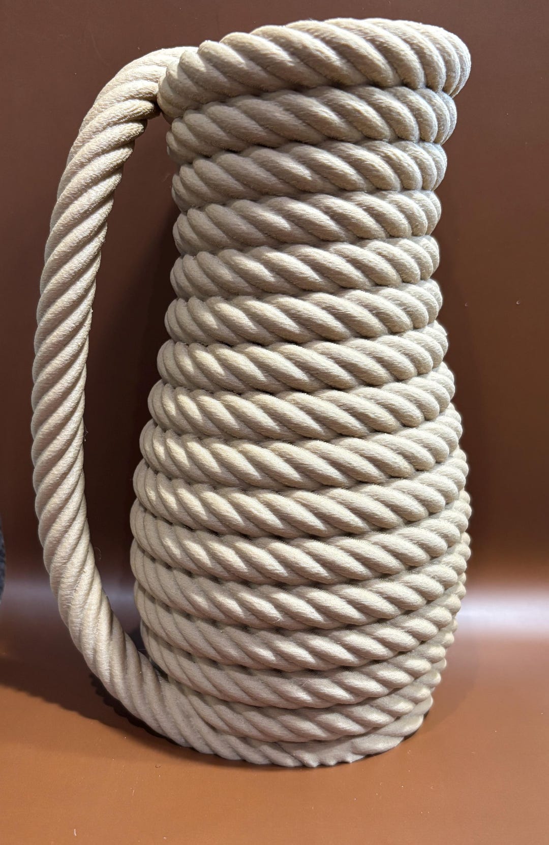 Rustic Filament 3D Printed Rope Vase, Rustic Wood Filament Decor - Etsy