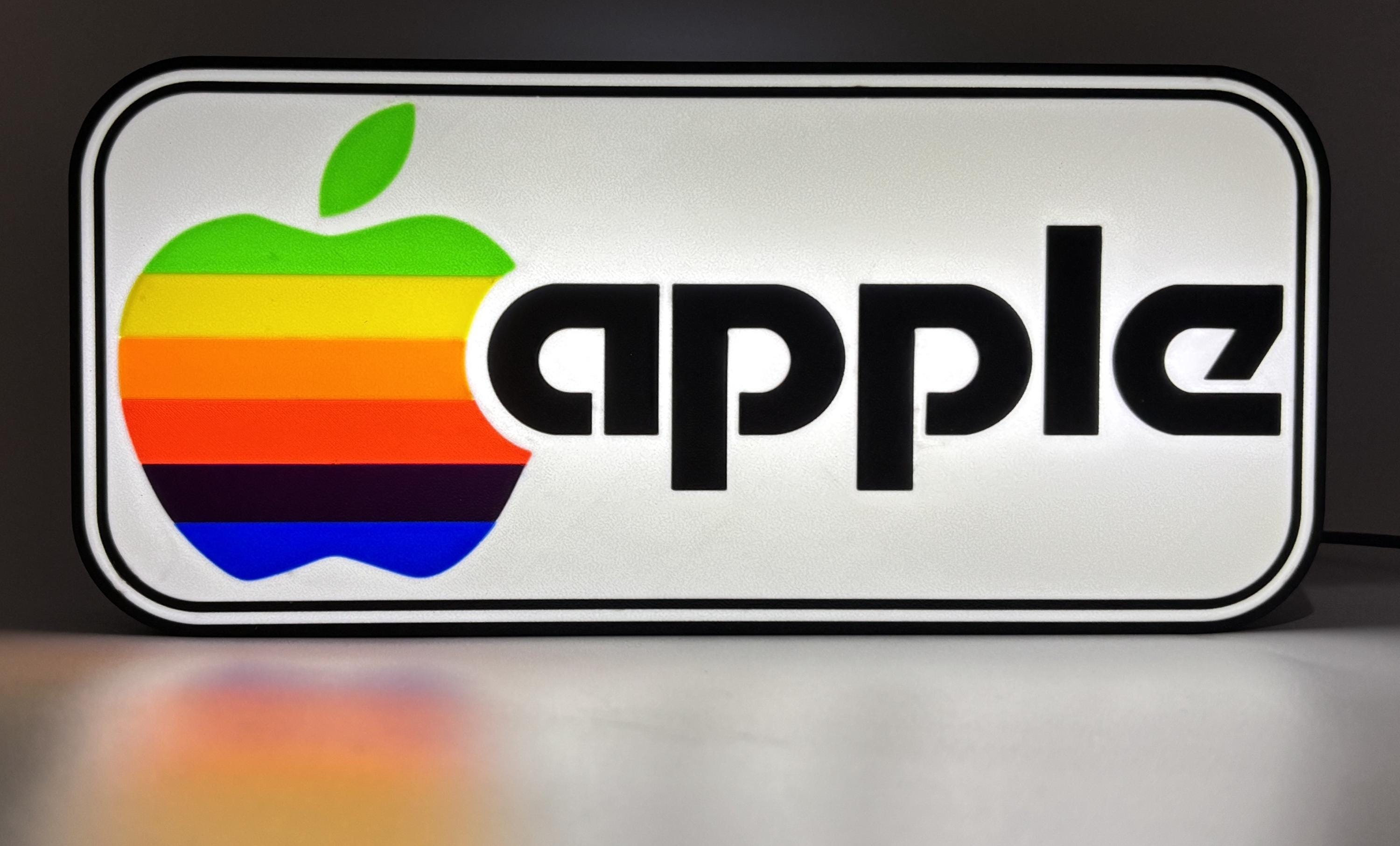 Neon Apple Logo - Etsy