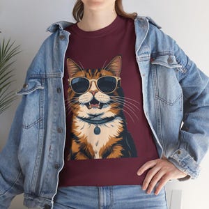 Cool Cat Sunglasses T-Shirt, Funny Tee, Cat Lover Gift, Unisex Apparel, Cute Pet Shirt, Summer Fashion