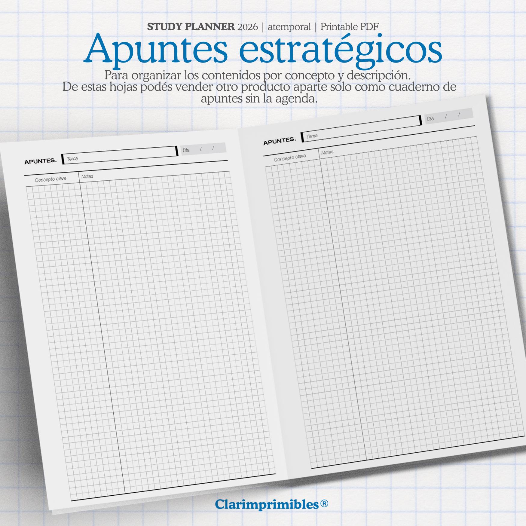 2026 Printable University Planner | Academic Planner | Student Planner ...