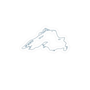 Up North Kiss-Cut Vinyl Decals - Great for Water Bottles, Laptops, Cars, Perfect Gift for Outdoor Lovers, Adventure Decor