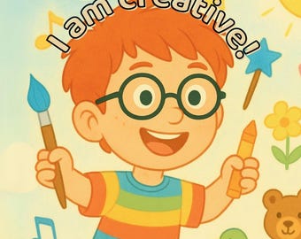 DIGITAL STORYBOOK - I am creative!: Positive Affirmation Children's Book with a 26-Week Journal