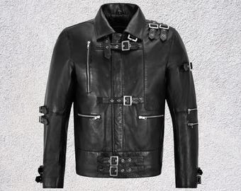MJ Michael Jackson BAD Tour Jacket: Silver Shine Bodysuit, Punk