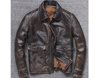 90s スエード調　ボンバージャケット　A-2 フライトジャケット　短丈　春 専用！90s vintage 本革 フライトジャケット A2 レザージャケット