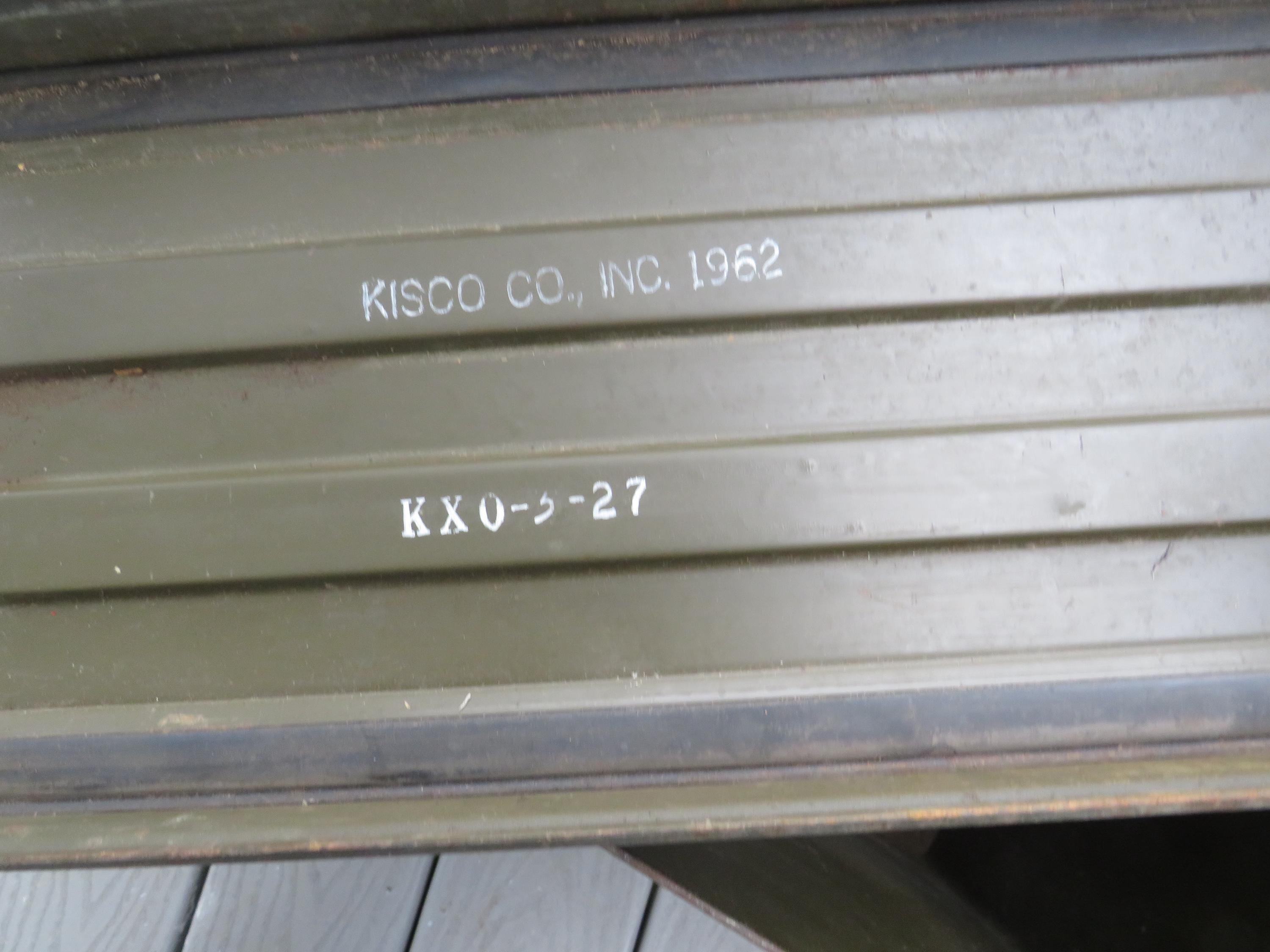 Large Vintage US Military Metal 20mm Ammo Box Vietnam Era Dated