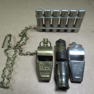 Mixed Lot Whistles Girls Scout, Rex England, HWC Japan Plus Mouth Harmonica