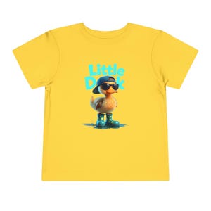 Little Duck Toddler T-Shirt - Fun Summer Shirt, Gift for Mom and Kids, Birthday Outfit, Play T-Shirt, Rainy Day Duckling, 90sAndMore