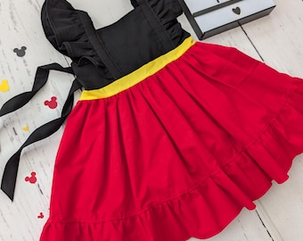 Girls Classic Mickey Mouse Twirl Dress, Club House inspired dress size 3