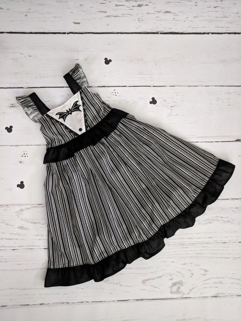 Girls Jack Skellington Twirl Dress Nightmare Before Christmas image 0