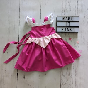 Sleeping Beauty Dress, Everyday Princess Aurora Dress up inspired by Sleeping Beauty available in sizes 12/18m, 2T-8 girls