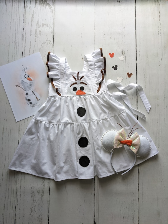 Kids' Disney Frozen 2 Olaf the Snowman White Tunic Jumpsuit Halloween  Costume, Assorted Sizes