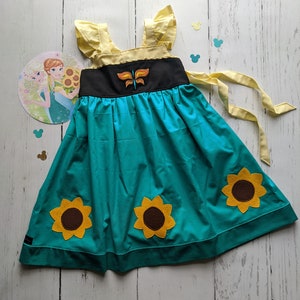 Frozen Fever Anna Dress, Everyday Princess Anna&#39;s Frozen Fever Dress inspired by Princess Anna, sizes 12/18m, 2T-8 girls