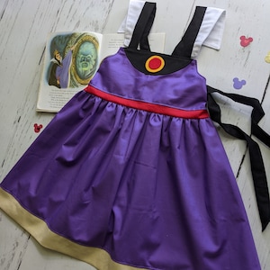 Girls Evil Queen Twirl Dress, Evil Queen inspired dress from the classic movie Snow White, Villain dress,  sizes 12/18m, 2T-8 girls