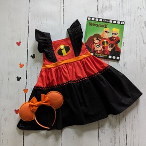 Girls Incredibles inspired Twirl Dress, Incredibles everyday Princess Dress, Everyday princess dress up sizes 12/18m, 2T-8 girls