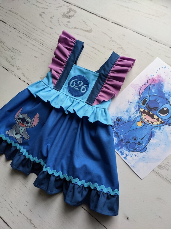 Disney stitch Adventure Dress Outfit Girls and similar items