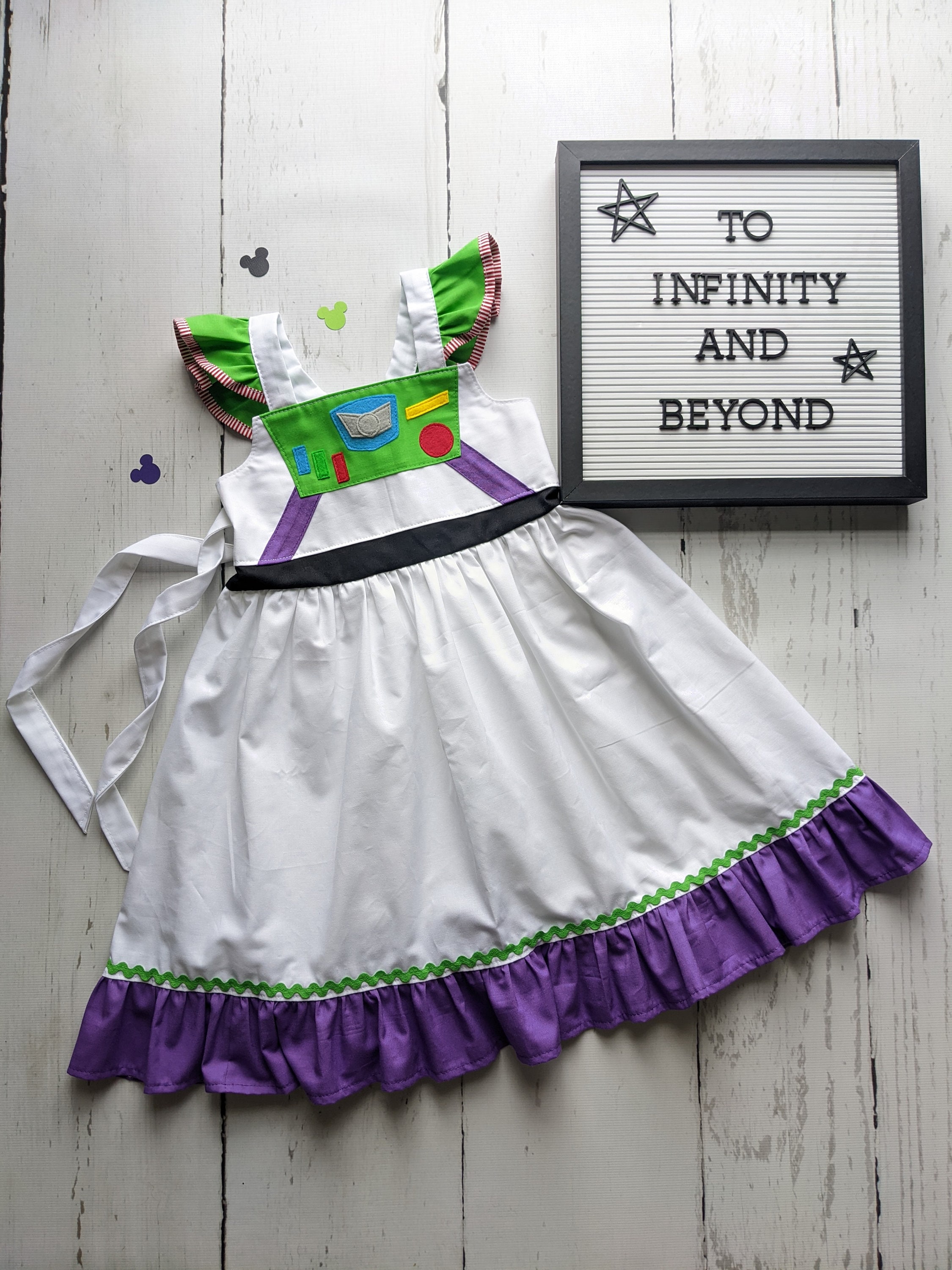 Girls Buzz Lightyear inspired Twirl Dress, Buzz Dress inspired by Toy Story, everyday dress up in sizes 12/18m, 2T-8 girls