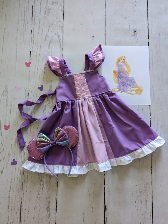 strapless open back dress Girls' Patchwork Princess Pocket Twirl Dress Size: 6-12M by Mila & Rose