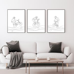 BMX Line Art Digital Download