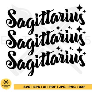 Sagittarius SVG, Sagittarius Astrological Sign, Digital Download, Horoscope SVG, Zodiac Signs SVG, Perfect for T-Shirts, Mugs