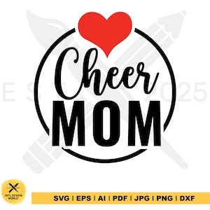 Cheer Mom svg, cheer mother svg, Cheer mama svg, Team Spirit Svg, Cheer mom Shirt Svg, Cheer life svg, Gift for mom svg, Cricut