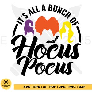Hocus Pocus SVG, Sanderson Sisters SVG, Witches Hair SVG, Lindo Halloween SVG, Halloween SVG, Descarga instantánea, archivos para Cricut, vinilo
