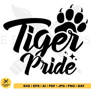 Tiger Pride svg, Tigers paw svg, Tigers svg, Tigers svg Files, Tigers School svg, Tigers Team svg, School Sports Team svg, Football svg